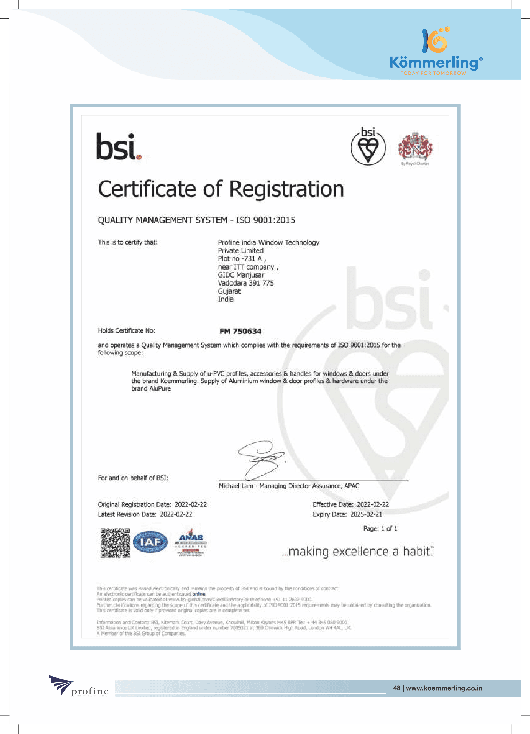Certificate 48