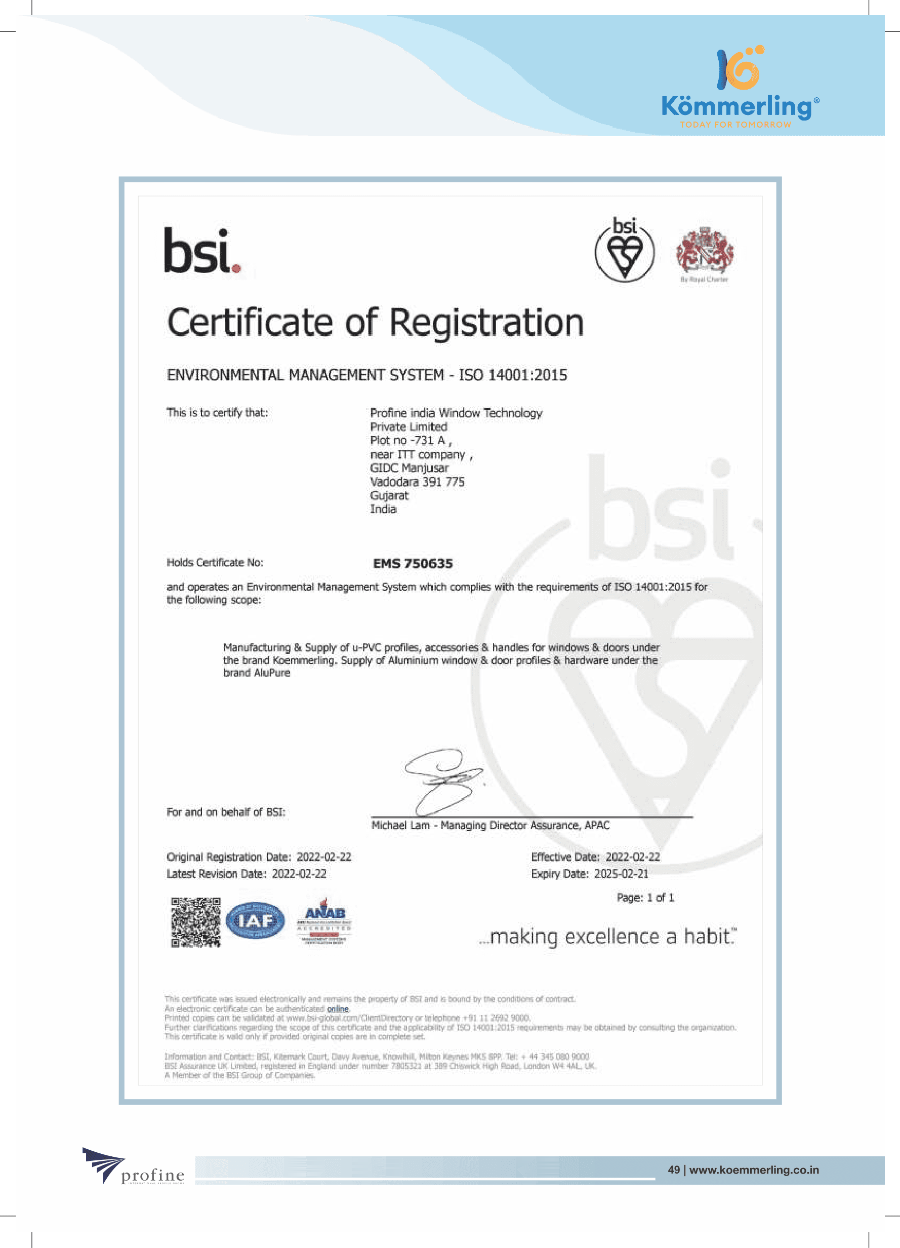 Certificate 49