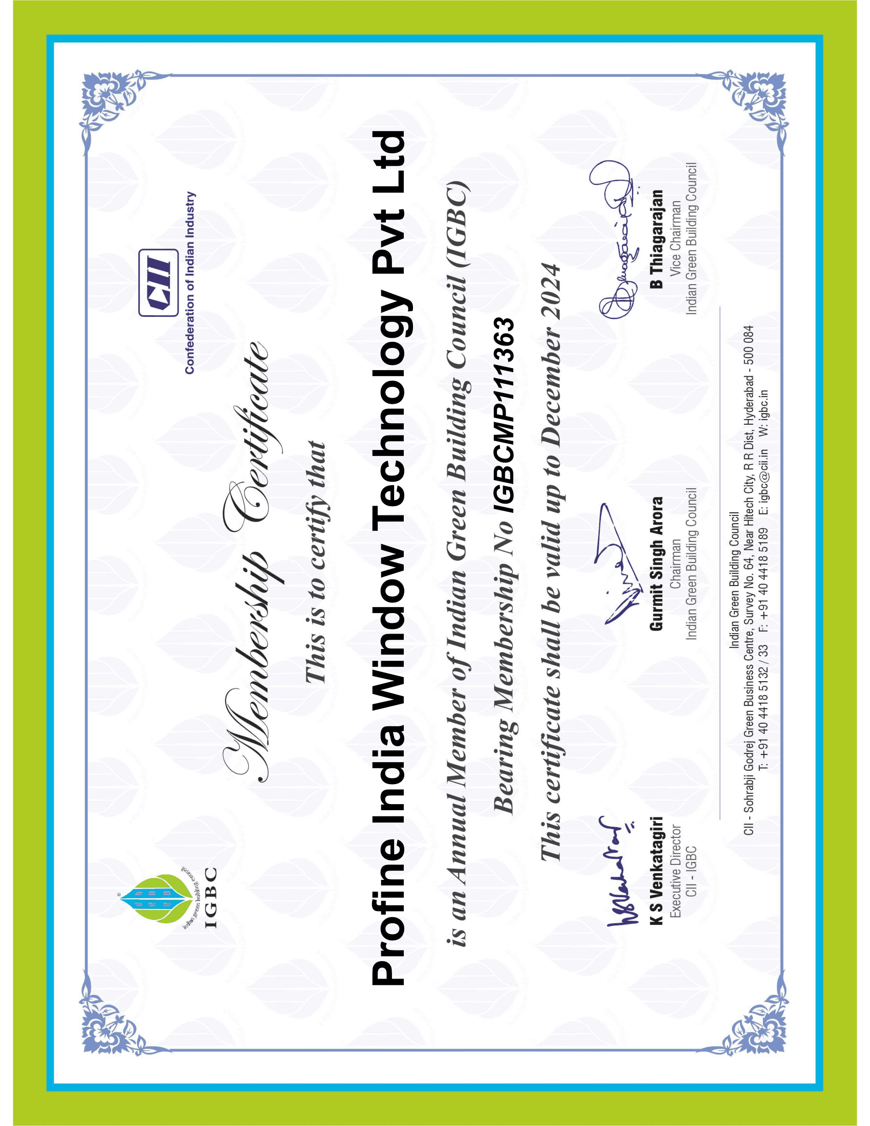 Certificate 52